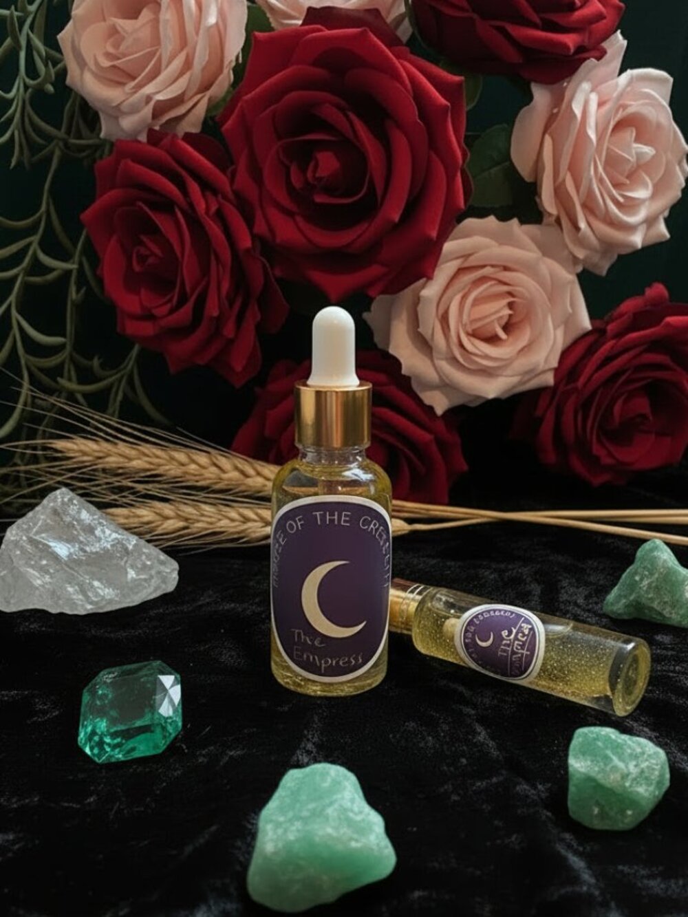 The Empress Perfume Oil - A Luminous Rose Ritual Spell Oil for Abundance